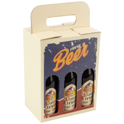 Coffret Carton Fresh Beer Long Neck 19x12x25 cm