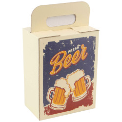 Coffret Carton Fresh Beer Long Neck 19x12x25 cm