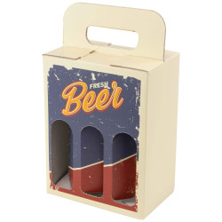 Coffret Carton Fresh Beer Long Neck 19x12x25 cm