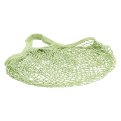 Sac filet en coton vert pale