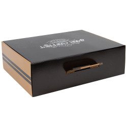 Valisette carton noir Mon coffret degustation 41,5x33x12,5cm