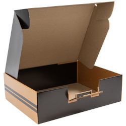 Valisette carton noir Mon coffret degustation 41,5x33x12,5cm