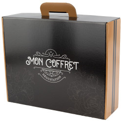 Valisette carton noir Mon coffret degustation 41,5x33x12,5cm
