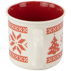 Mug Ceramique rond 9,5x8,5 cmTricot