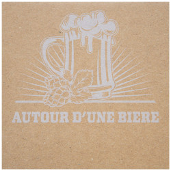 Coffret carton kraft pour 6 bieres type LONG NECK