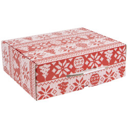Valisette Carton Rectangulaire 36,5x27x12 cm Tricot 