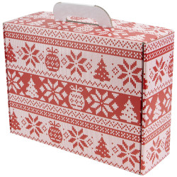 Valisette Carton Rectangulaire 36,5x27x12 cm Tricot 