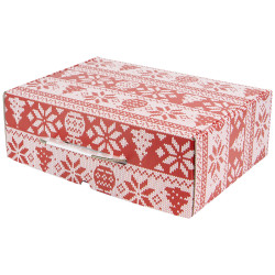 Valisette Carton Rectangulaire 36,5x27x12 cm Tricot 