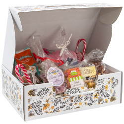 Valisette carton rectangulaire 36,5x27x12cm Joyeuses fetes