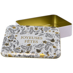 Boîte métal Joyeuses fêtes