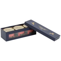 Coffret carton 3 verrines Joyeuses Fêtes
