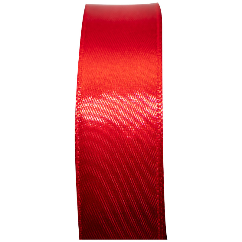 Ruban satin rouge