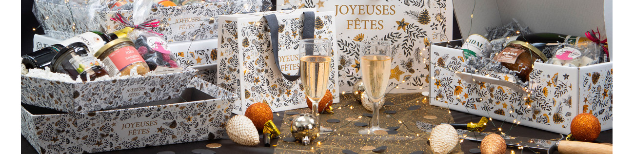 Joyeuses Fêtes – Collection d'emballages au chic festif