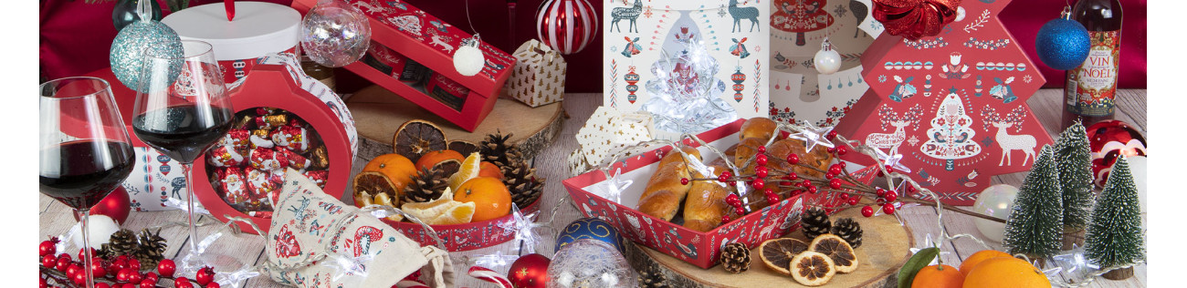 Scandinave - Collection d'emballages  de Noël aux influences nordiques