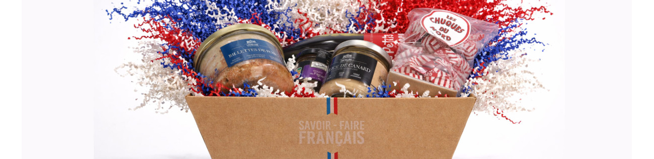 Savoir-Faire Français - Collection d'emballages bleu blanc rouge