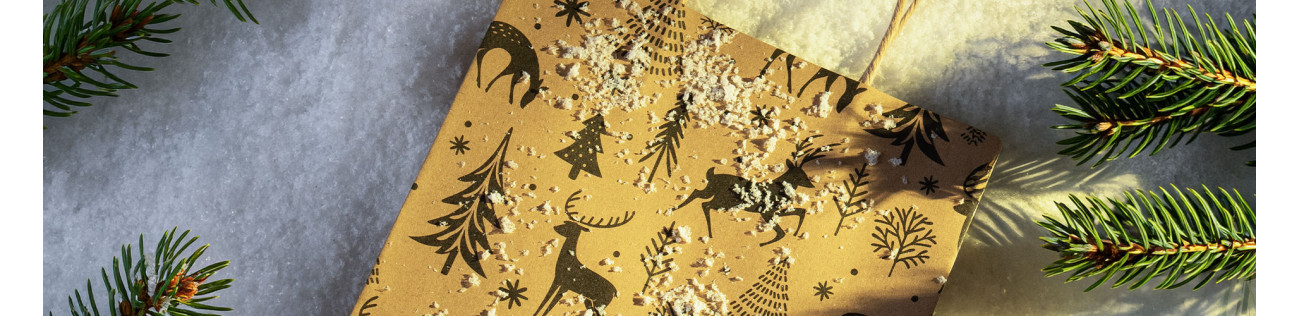 Forêt Noire - Collection d'emballages kraft Noêl