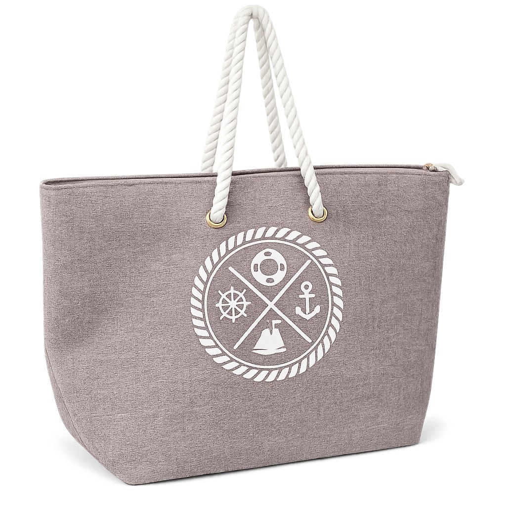 Sac en jute sérigraphié motif marin — Deffrennes