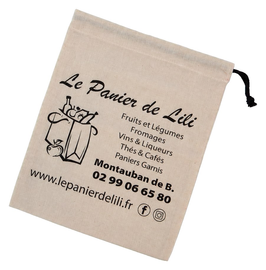 Pochette jute — transfert numérique — Deffrennes